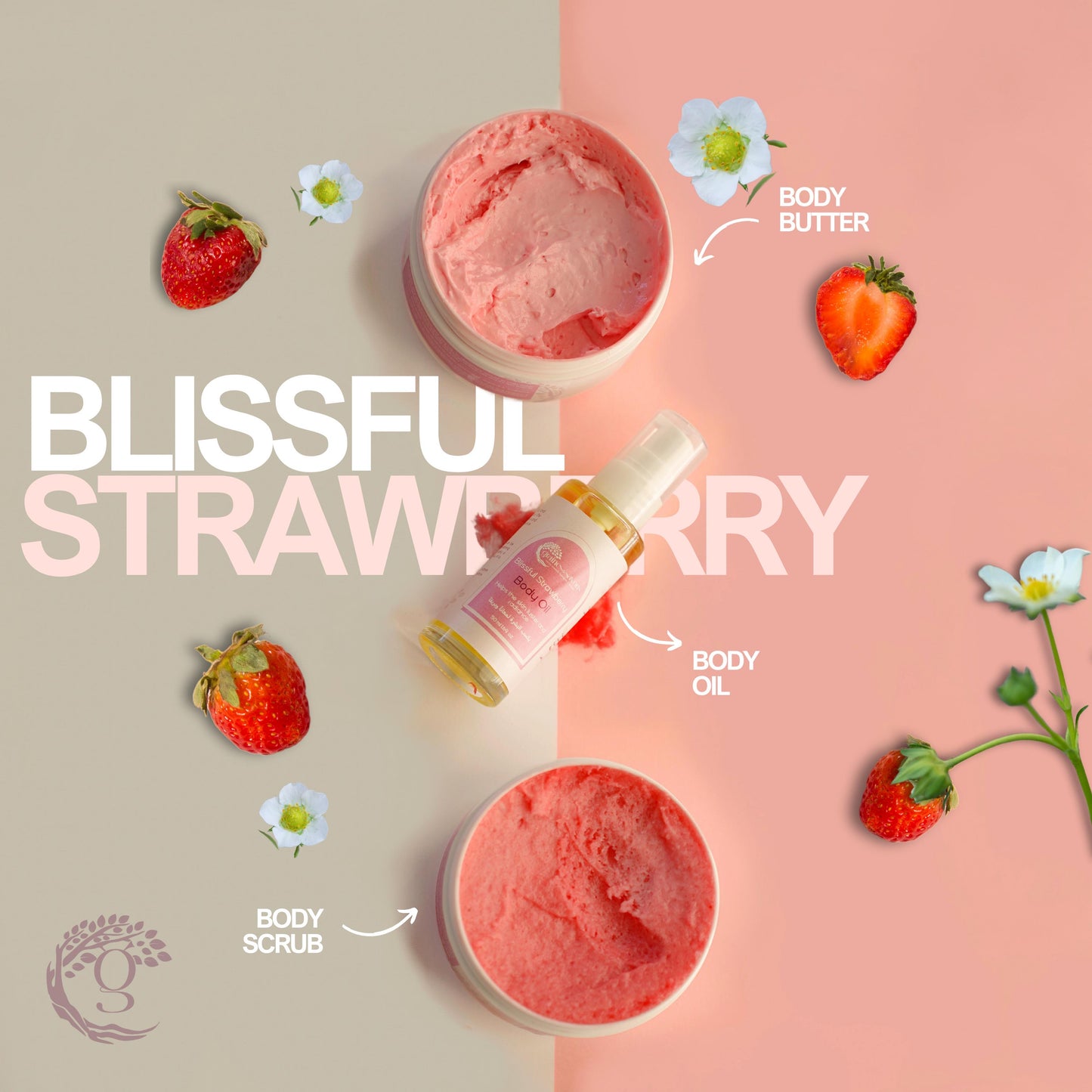 Strawberry Bundle مجموعة العناية بالجسم