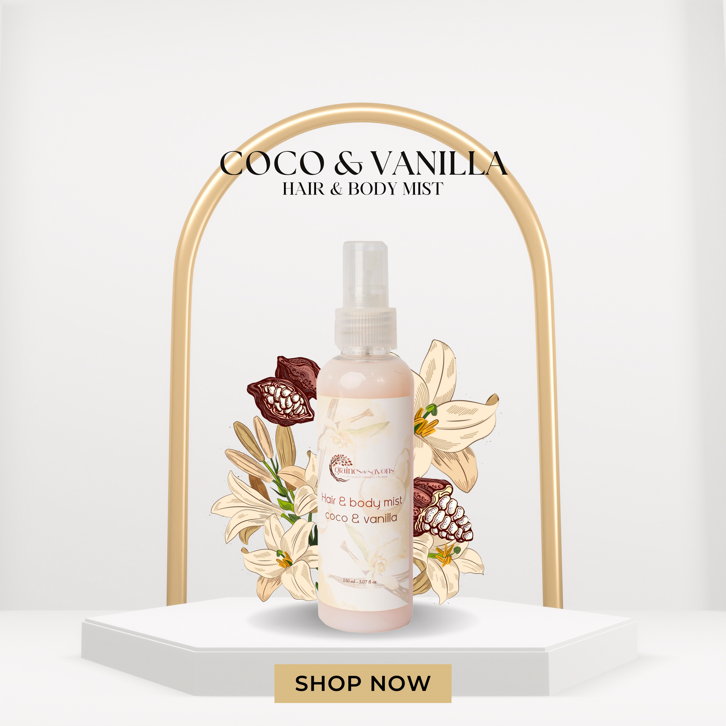 Coco vanilla Hair & Body Mist رذاذ معطر للشعر والجسم