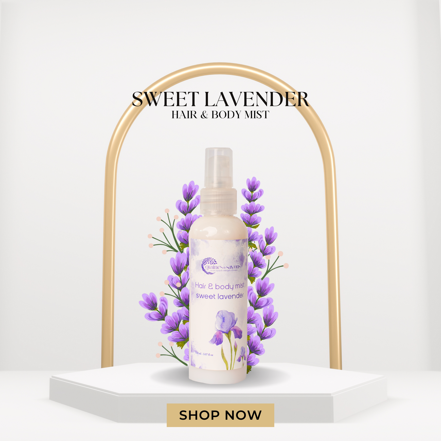 Lavender Hair & Body Mist رذاذ معطر للشعر والجسم